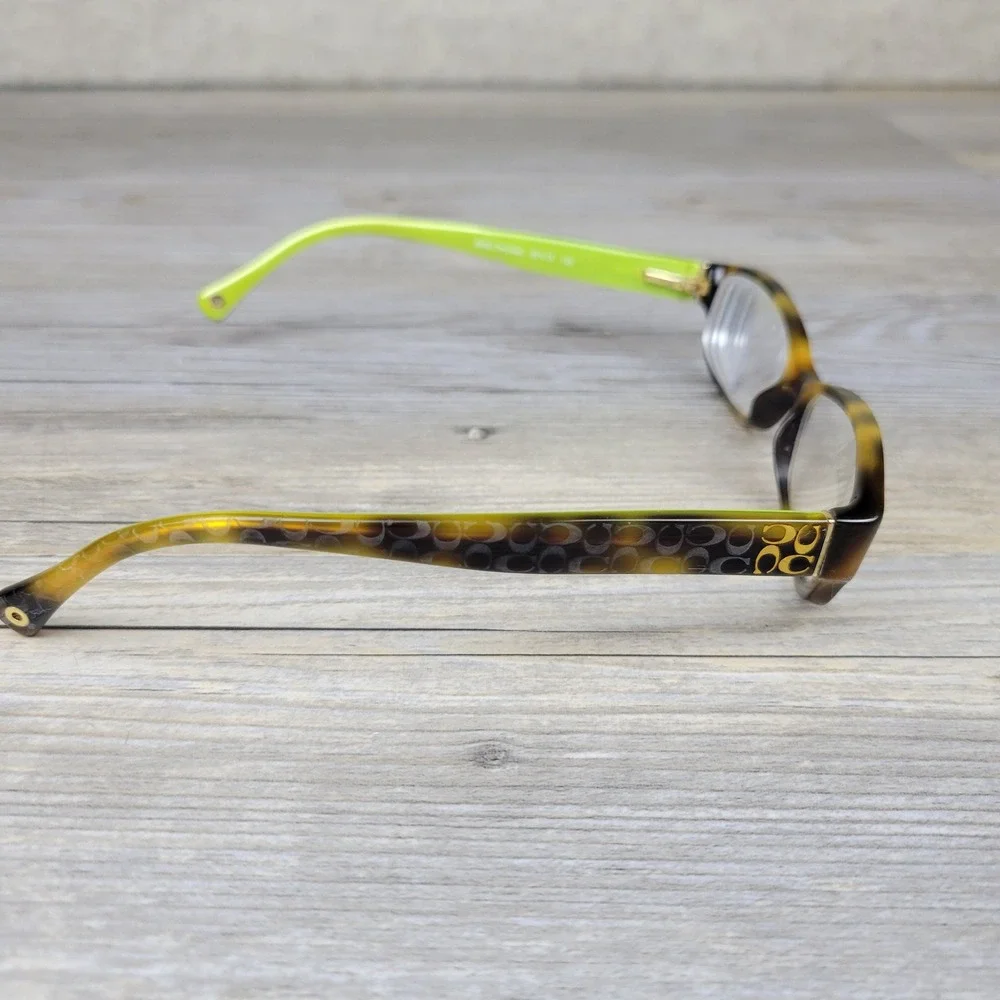 Coach Eyeglasses Frames HC 6001 Emily 5052 Tortoise Lime Green Women 50-15-135